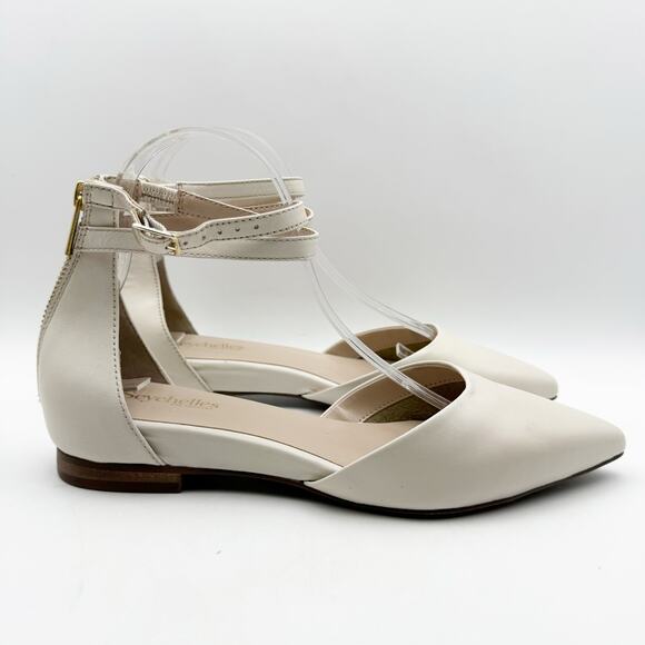 Seychelles Womens What a Girl Wants Flats US 8.5 M Off White Leather NWOB - Picture 3 of 12
